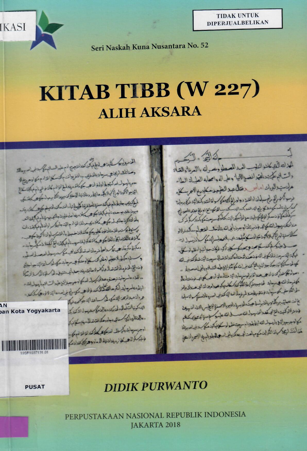 Kitab Tib Online Public Access Catalog - Perpusnas RI